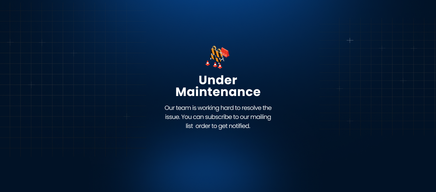 Under Maintenance
